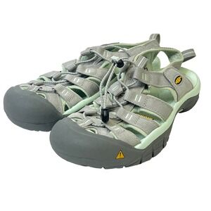 NWOB Keen Newport H2 Womens 9.5 Gray Green Waterproof Sandals Hiking Water Sport